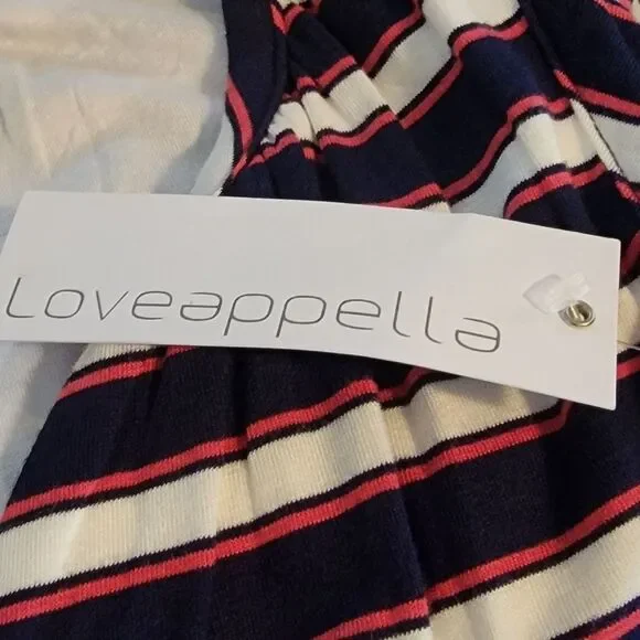 Loveappella blue red white stripped dress - Picture 5 of 6